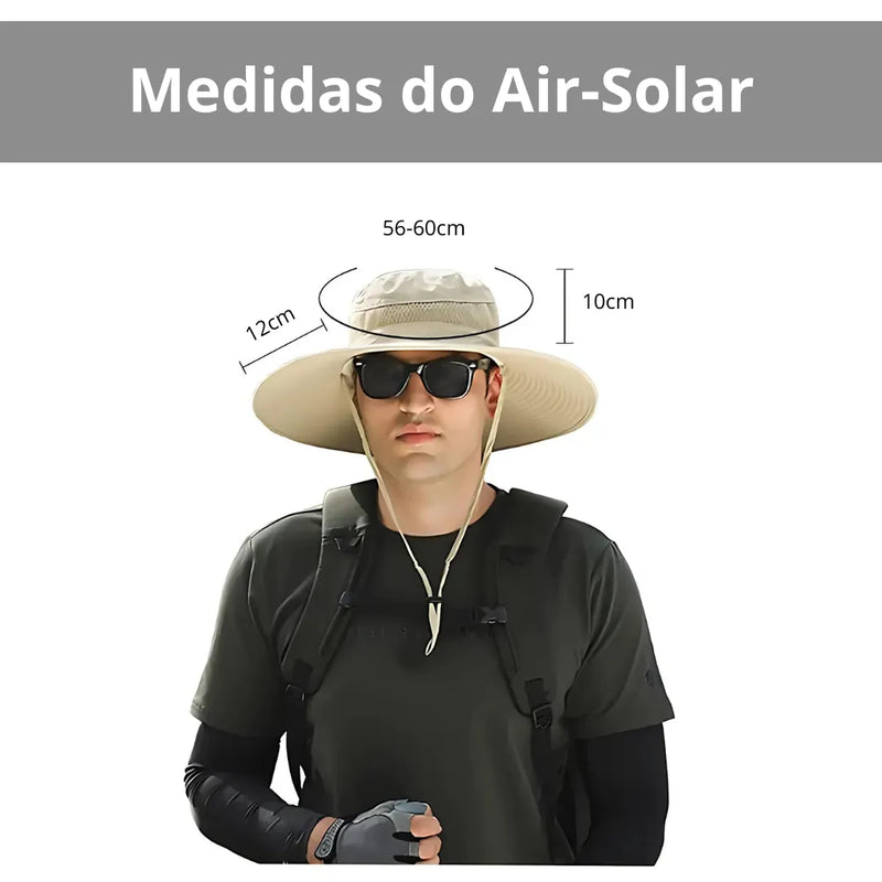 Chapéu Air-Solar - Com ventiladores que refrescam sua atividade | Central da Pesca